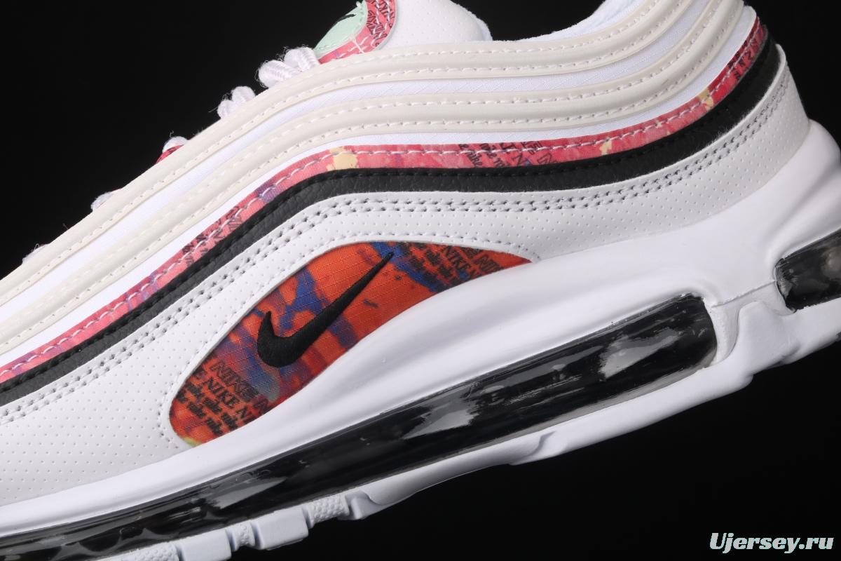 NIKE Air Max 97 colorful bullet air cushion running shoes CU4731-100