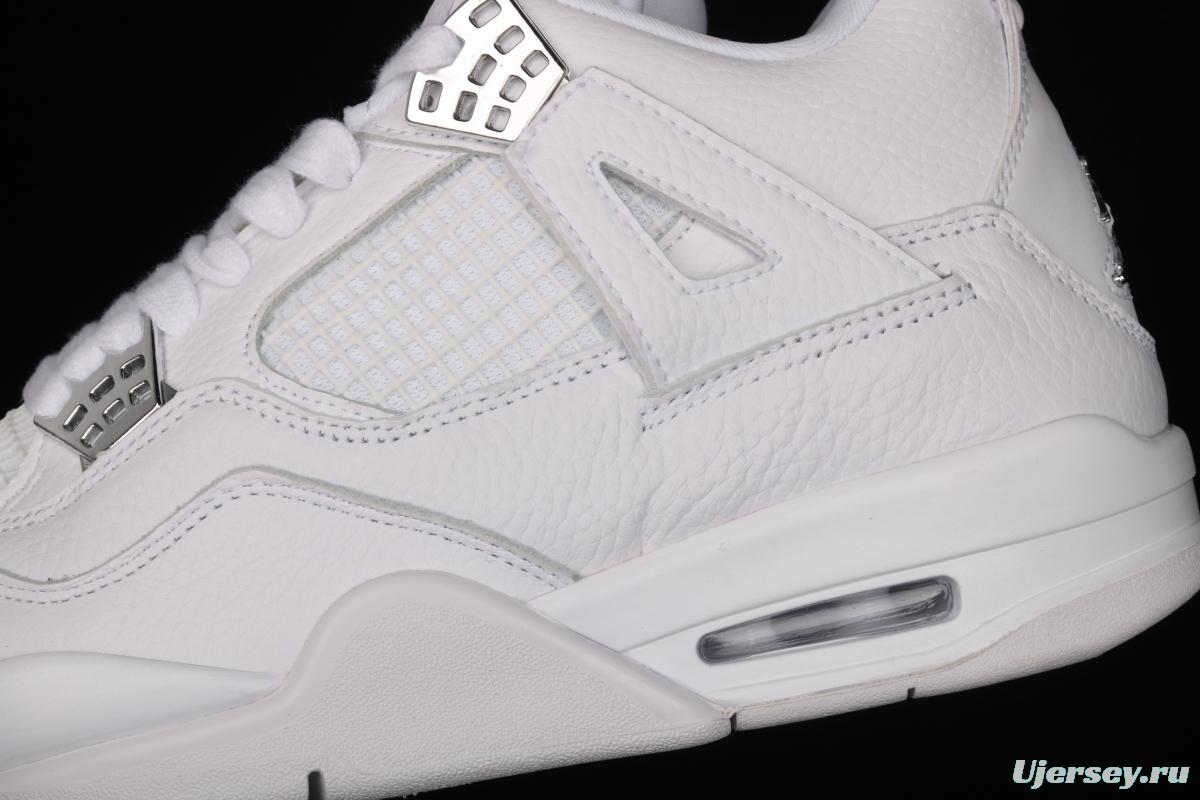 Air Jordan4 Retro PureMoney White Cat headlayer True Standard 308497-100