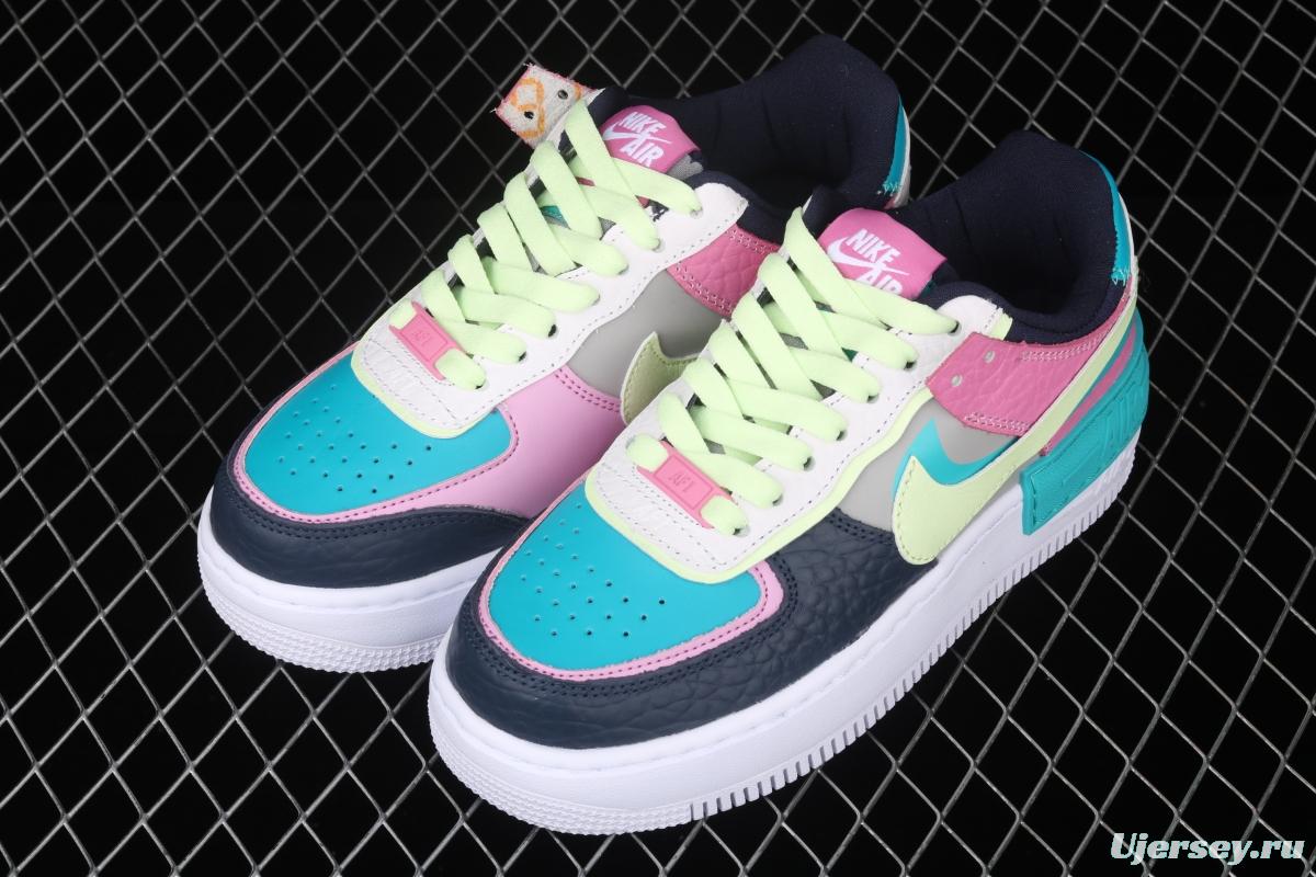 NIKE Air Force 1 ShAdidasow light weight heightened low-top 100-board shoes CK3172-001