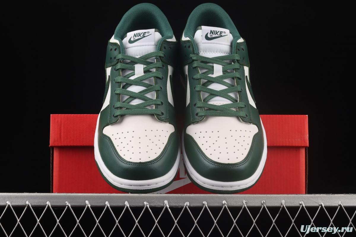 NIKE SB DUNK Low Team Green Michigan White and Green Slam Dunk Series low side Leisure Sports Skateboard shoes DD1391-101