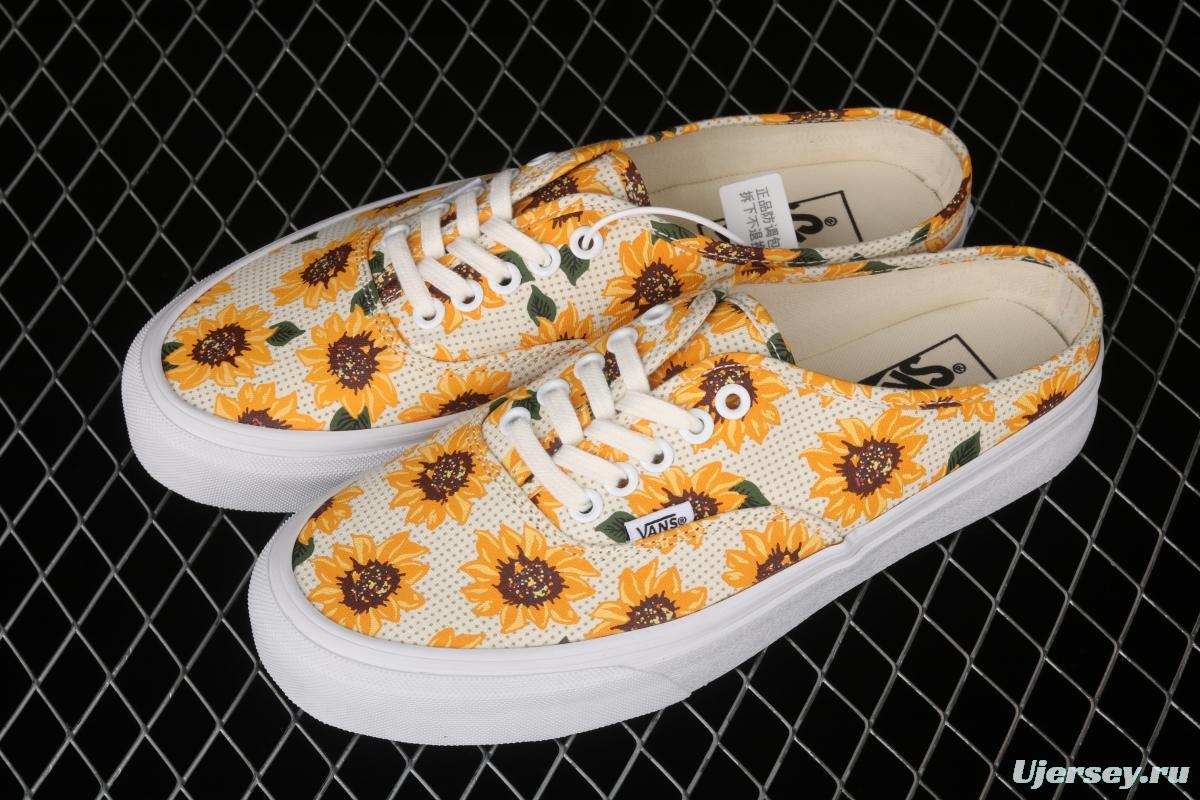 Vans Authentic Limited Edition clear Summer Daisy Sunflower Printing half-drag VN0A5HYP6SR