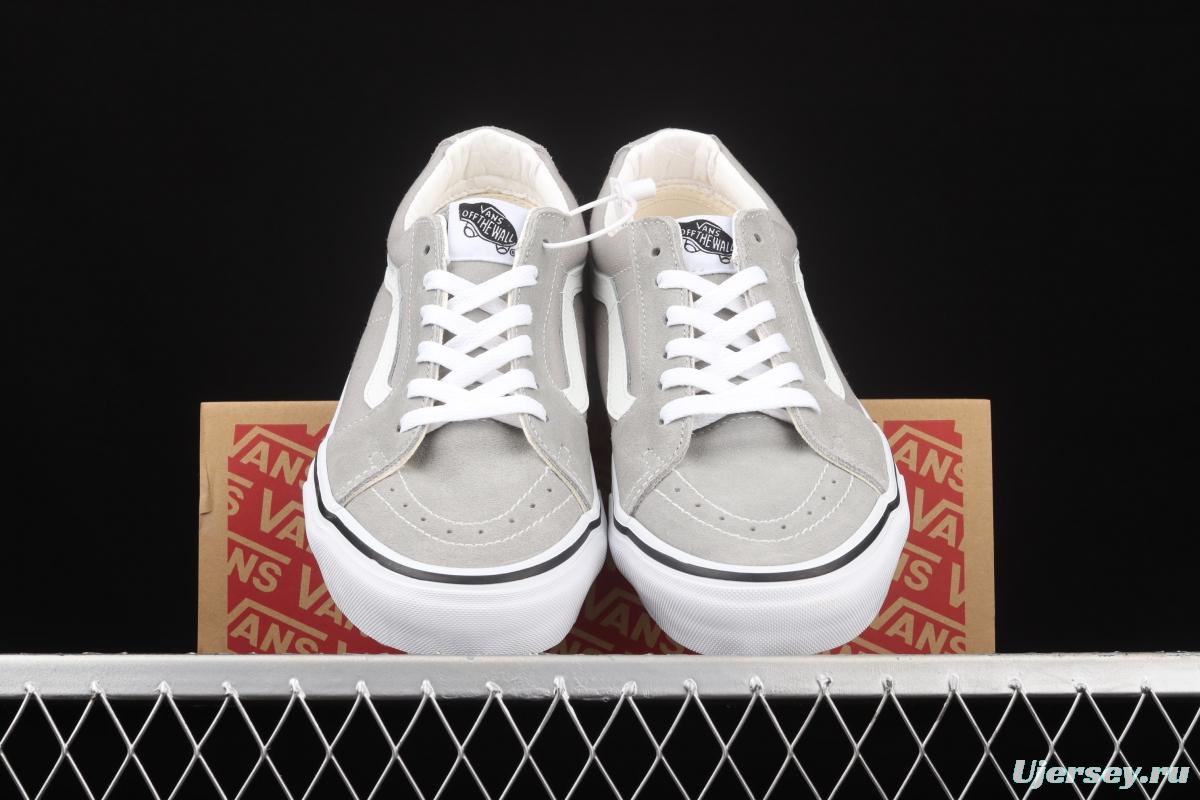 Vans SK8-Low gray side stripes low-side professional skateboard shoes VN0A4UUKIYP