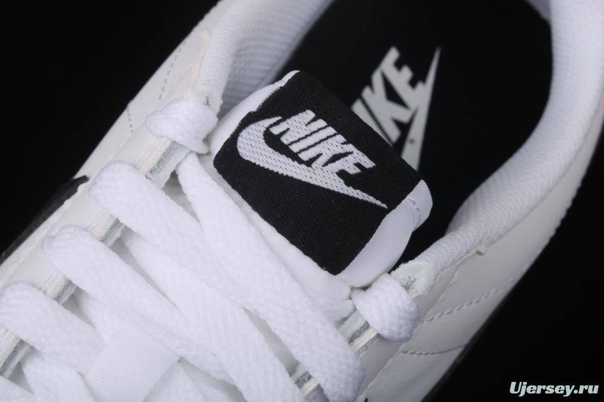 NIKE Roshe QS evergreen classic white and black leather soft foam shoes 807471-101
