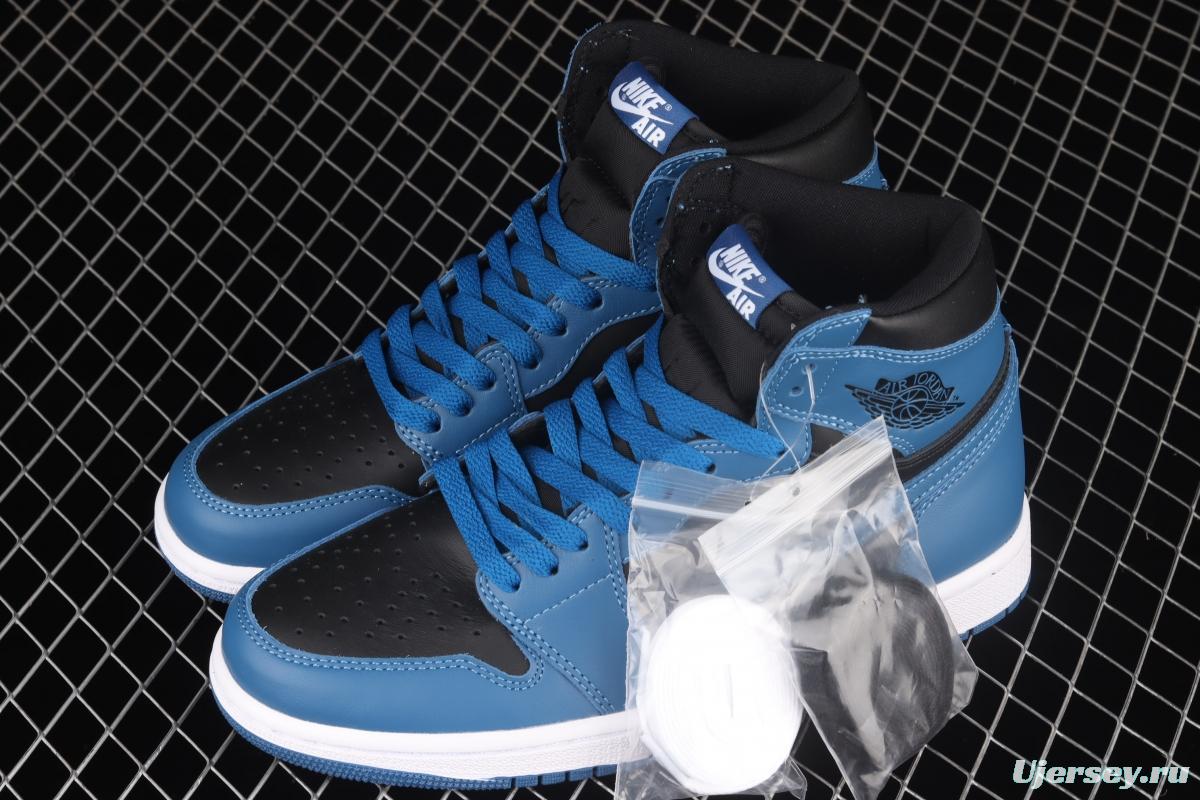Air Jordan 1 Retro High OG Dark Marina Blue Royal Blue 2.0 high top basketball shoes 555088-404