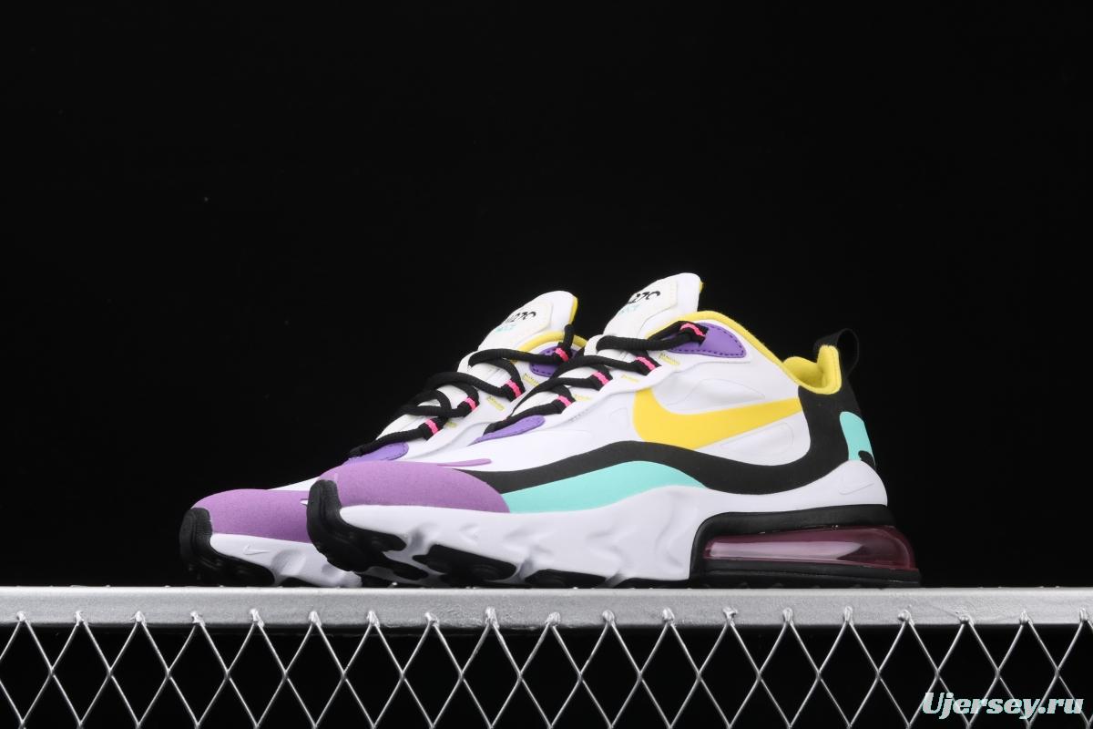 NIKE Air Max 270React new high-frequency mesh function half-palm air cushion cushioning running cloth shoes AT6174-101