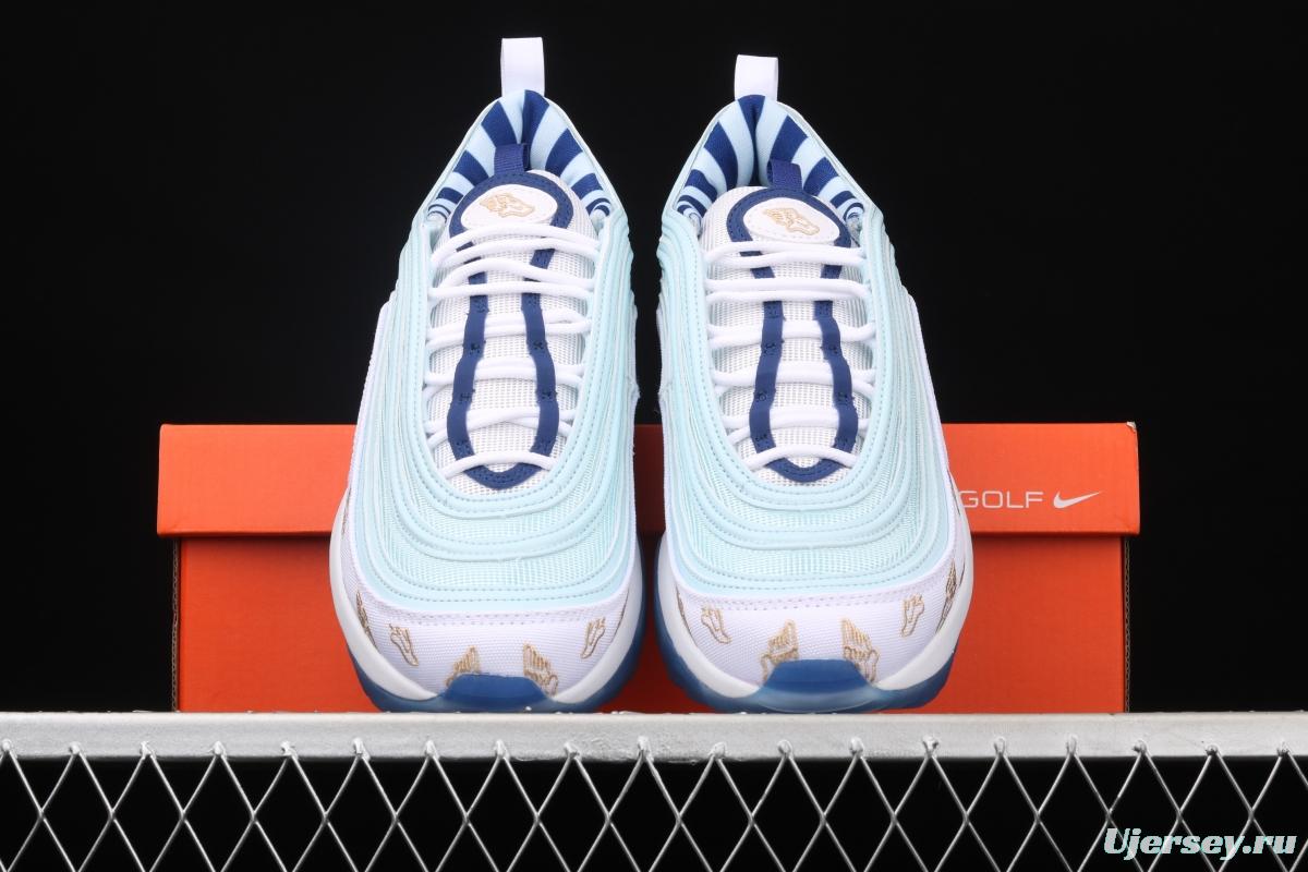 NIKE Air Max 97 Golf Golf shoes Classic Crossing bullet Air cushion running shoes CK1220-100