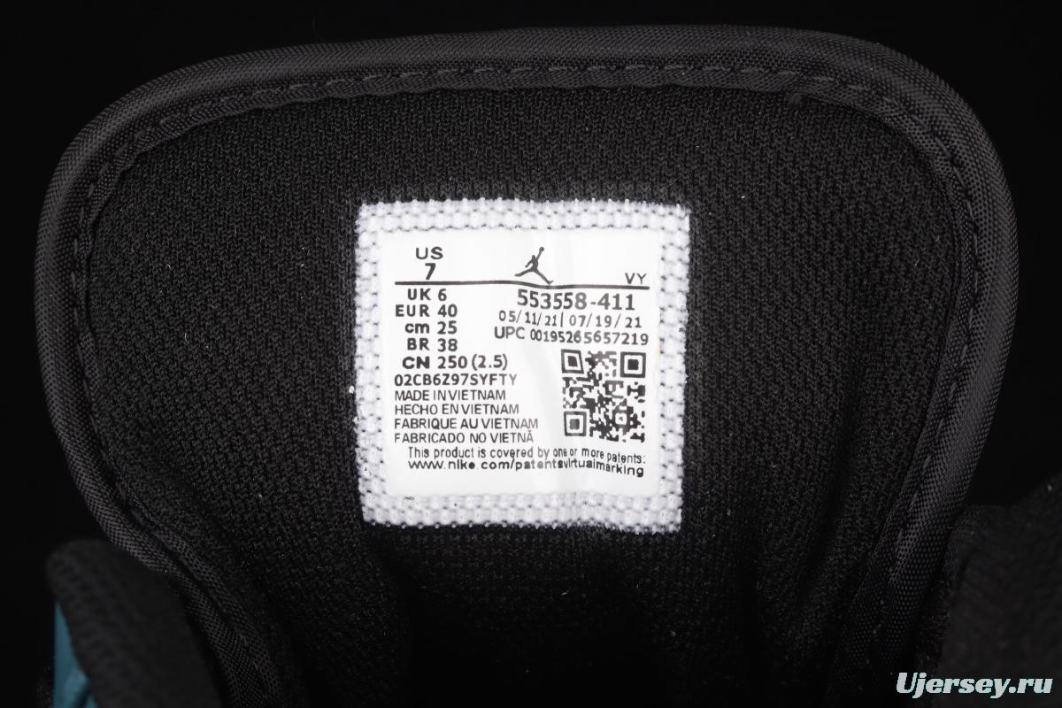 Air Jordan 1 Low low-top cultural basketball shoes 553558-411