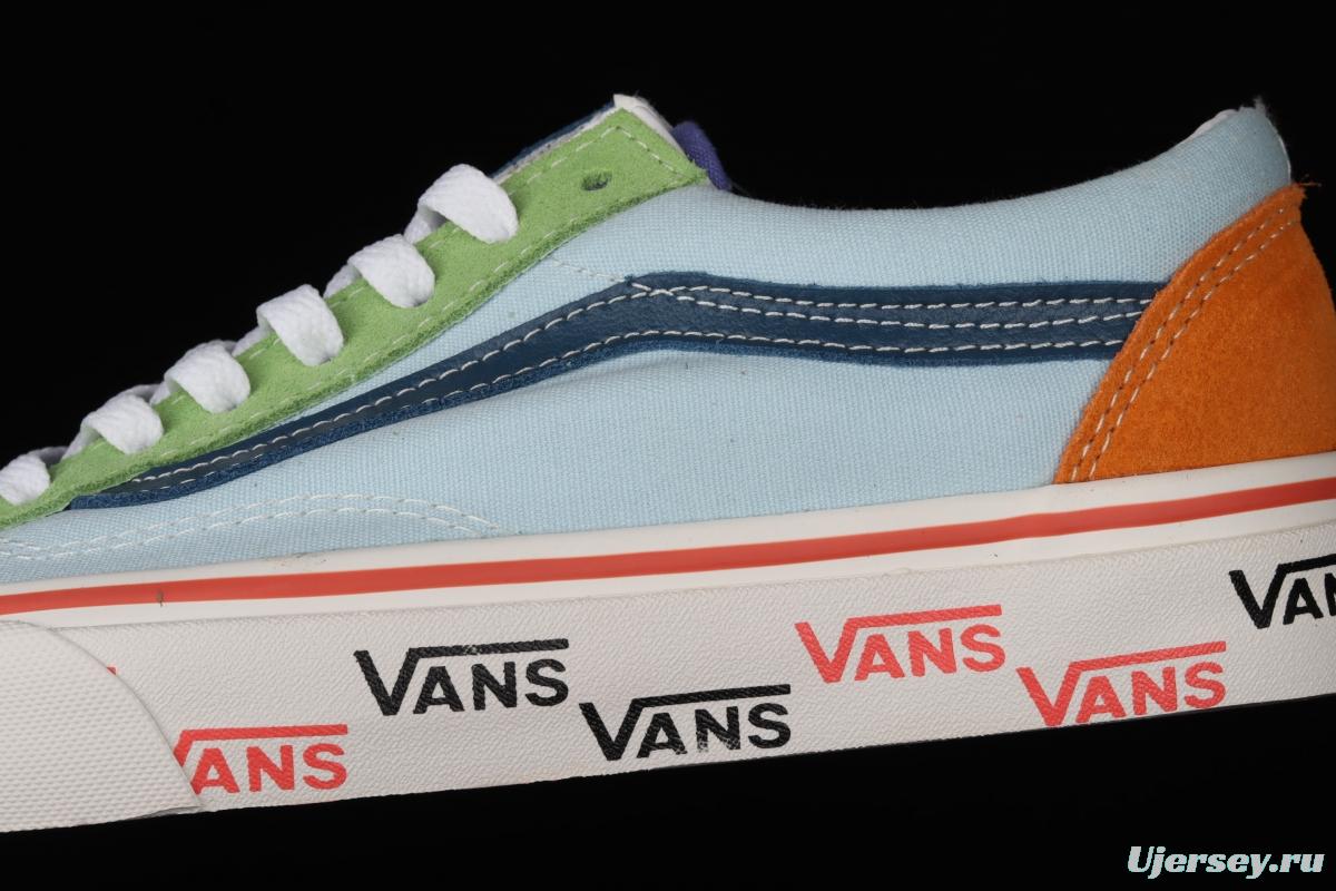 Vans Style 36 ice cream cream blue matching mandarin duck low upper board shoes VN0A54F66TA