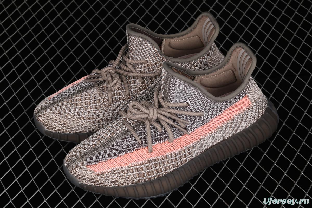 Adidas Yeezy 350 Boost V2 Ash Stone GW0089 Darth Coconut 350 second generation hollowed-out volcanic lime powder color BASF Boost original