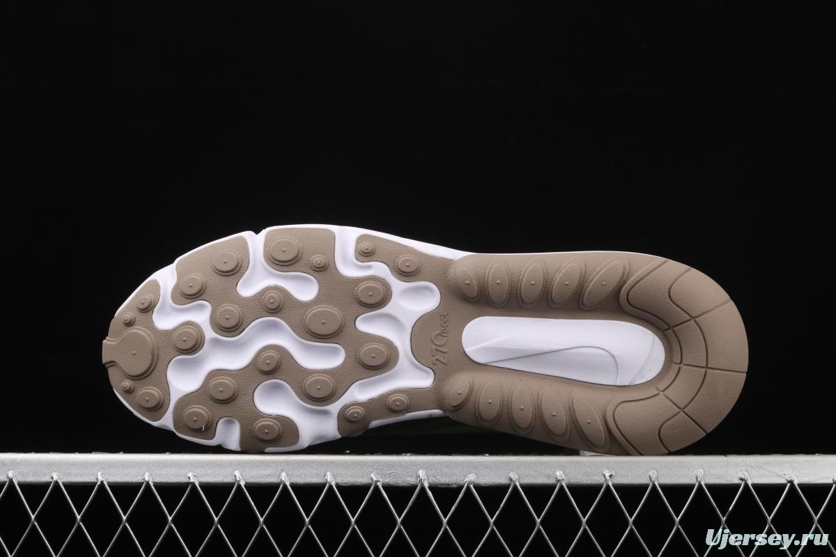 NIKE Air Max 270React new high-frequency mesh hollowing out function half-palm air cushion running shoes CQ4598-231