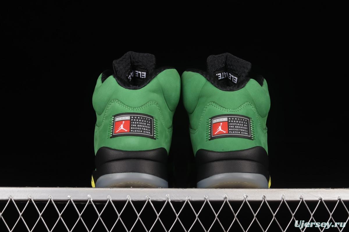 Air Jordan 5 SE Oregon Ducks Oregon Apple Green CK6631-307
