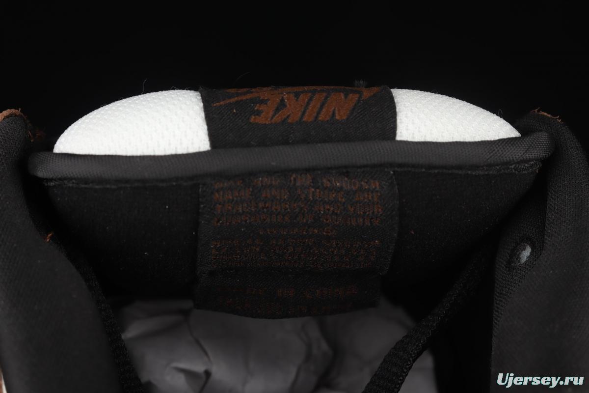 NIKE SB DUNK Low Pro Trail End Brown turn hair brown, white and black snake pattern dunk series low side leisure sports skateboard shoes 304292-102