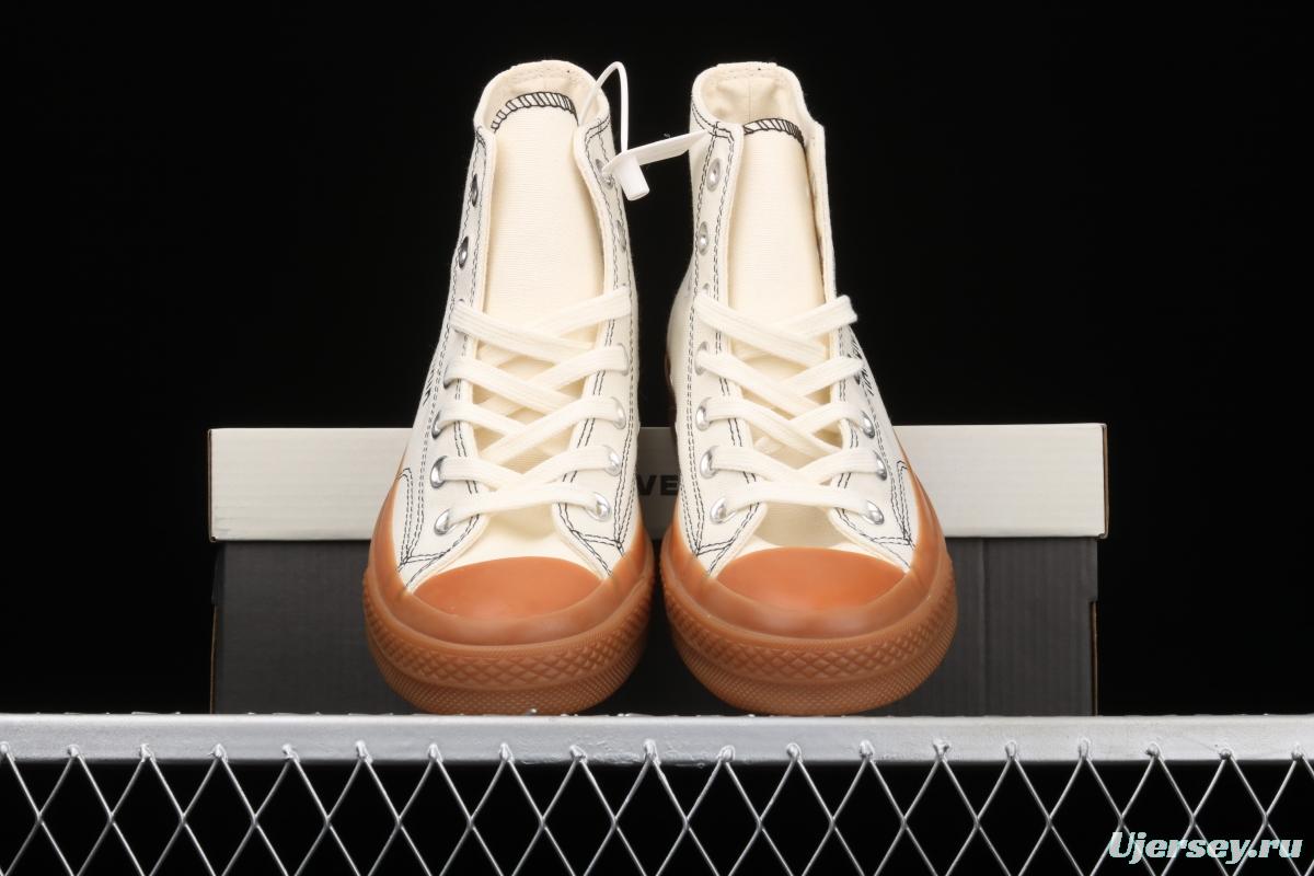 Converse All Star 70 Ouyang Nana same style raw rubber caramel milk tea high top casual board shoes 155497C