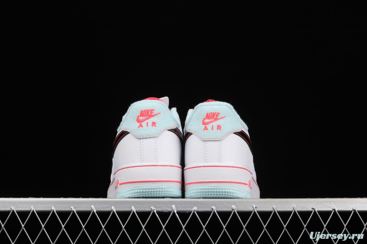 NIKE Air Force 11607 LV8 GS White/Black-Flash South Coast new color low-top casual board shoes DD7709-100