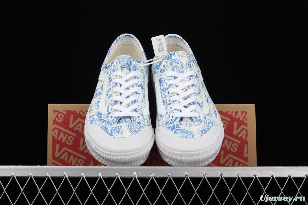 Vans Style 36 Decon SF Blue and White Blue and White Vulcanized canvas Leisure Sports Board shoes VN0A5HFF686