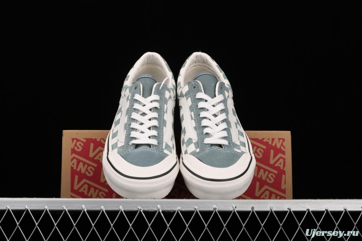 Vans Style 36 SF light blue checkerboard low-top casual board shoes VN0A3MVLY6H