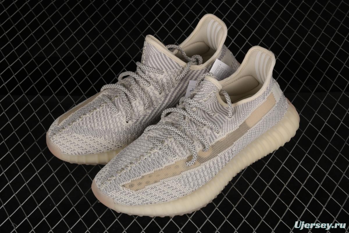 Adidas Yeezy 350 Boost V2 FU9161 Darth Coconut 350 second generation beard white hollowed-out angel color