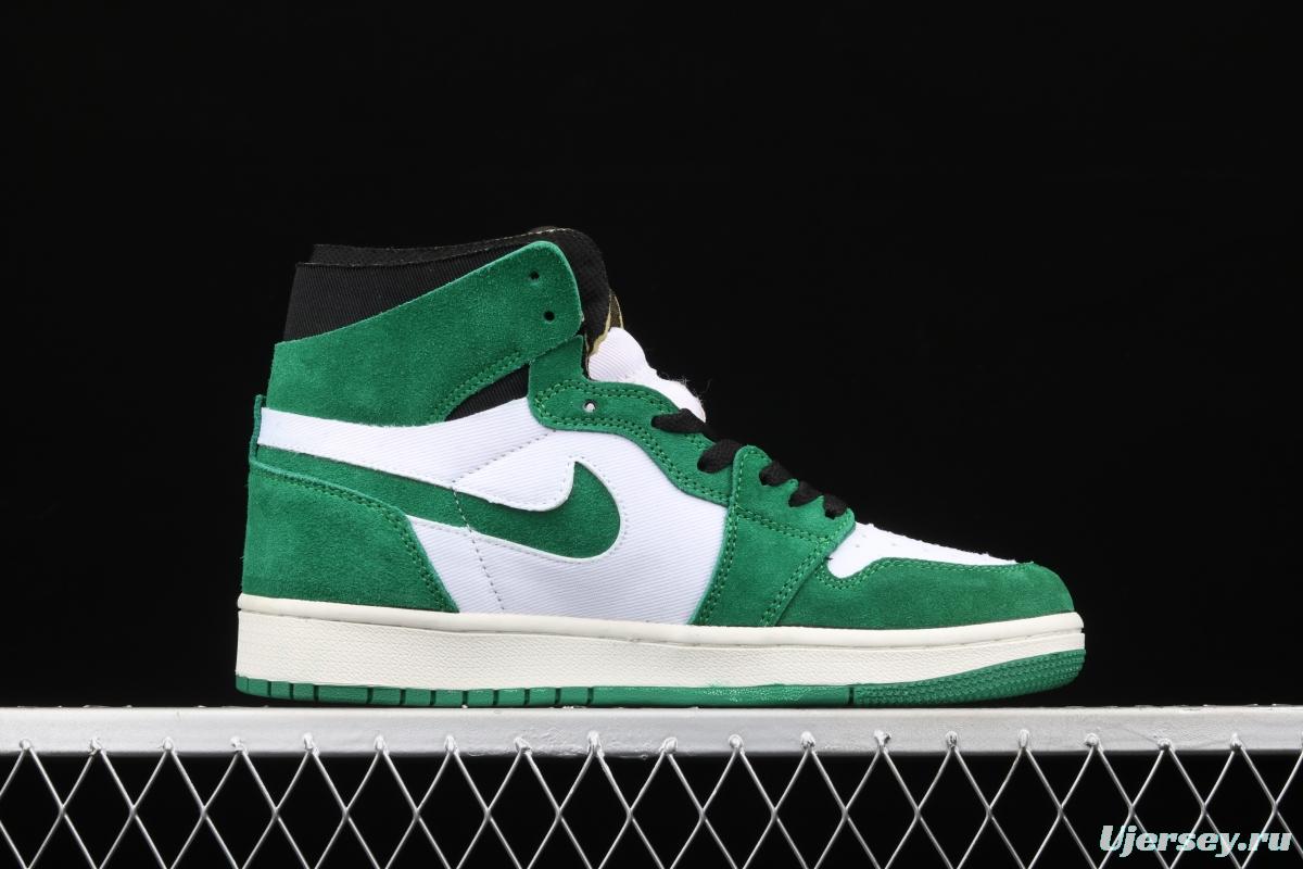 Air Jordan 1 Zoom CMFT StAdidasium Green white and green splicing CT0978-300