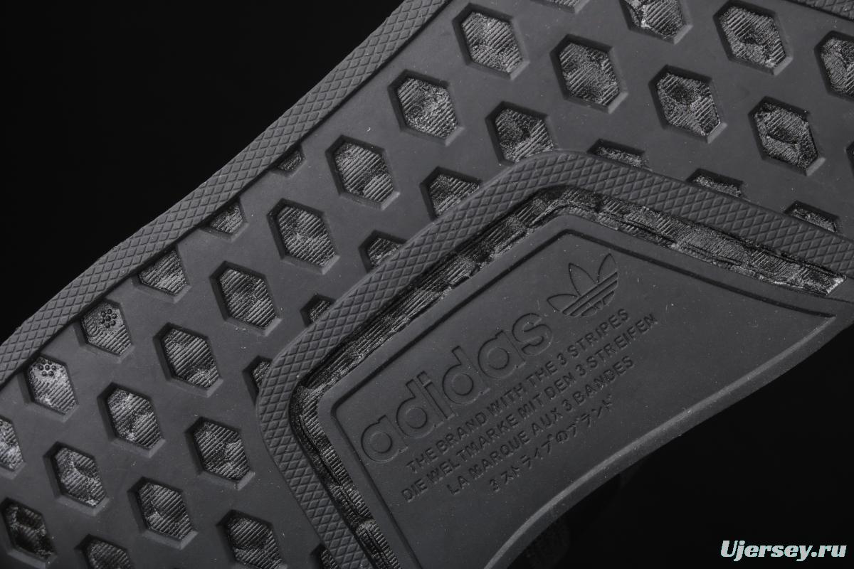 Adidas NMD R1 Boost V2 FW1961 second generation elastic knitted noodles fish scale popcorn running shoes