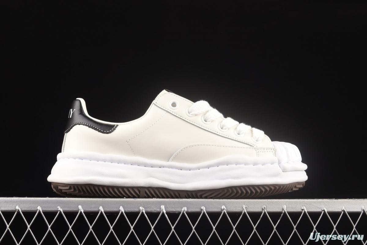 MMY/Maison MIHARA YASUHIRO Wayne Original Sole Leather Low Sneaker Japanese Conceptual Fashion designer Mihara Kangyu brand shell front page deformed retro dissolved snow cake bottom