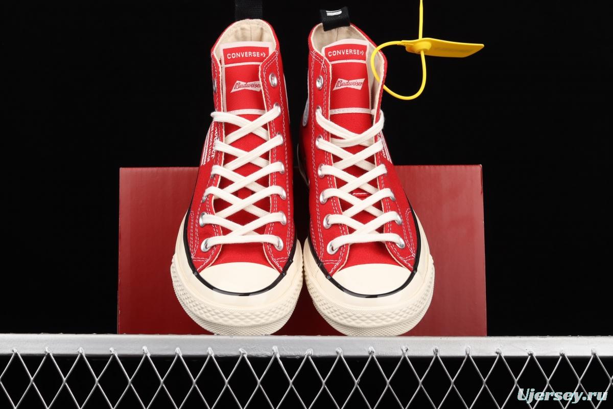 Budweiser x Converse Chuck 70 co-signed Budweiser limited edition couple canvas shoes M9697