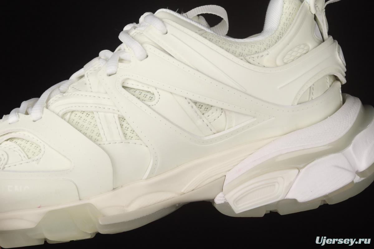 Balenciaga Sneaker Tess s.Gomma Res BI ALV/TIS EFF NUBUK/TIS E 2020 latest color matching luminous white trendy running shoes W3CR19000