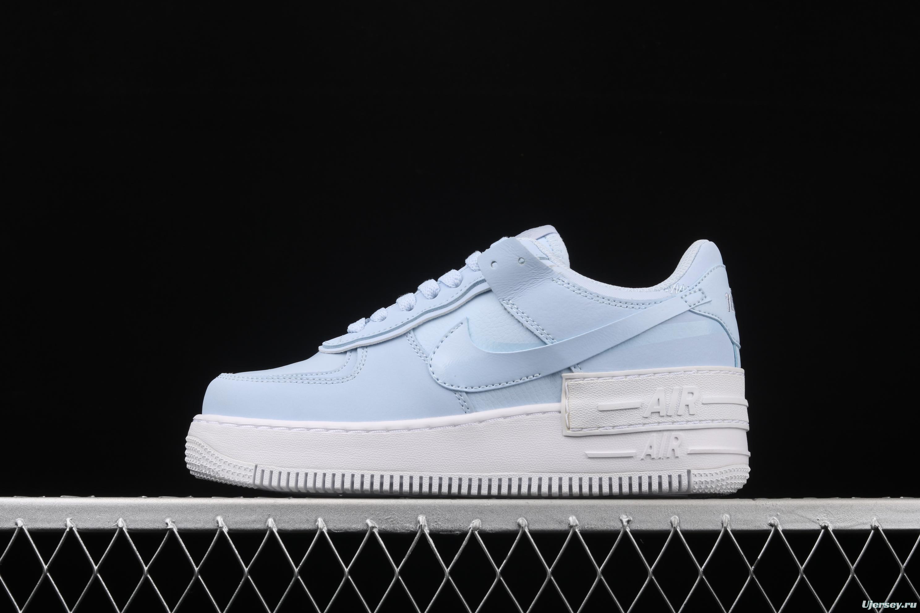 NIKE Air Force 1 ShAdidasow light weight heightened low-top board shoes CV3020-400