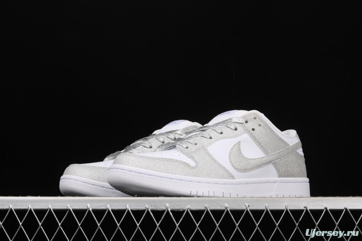 NIKE SB DUNK Low Pro white sky star color matching sports skateboard shoes BQ6817-208