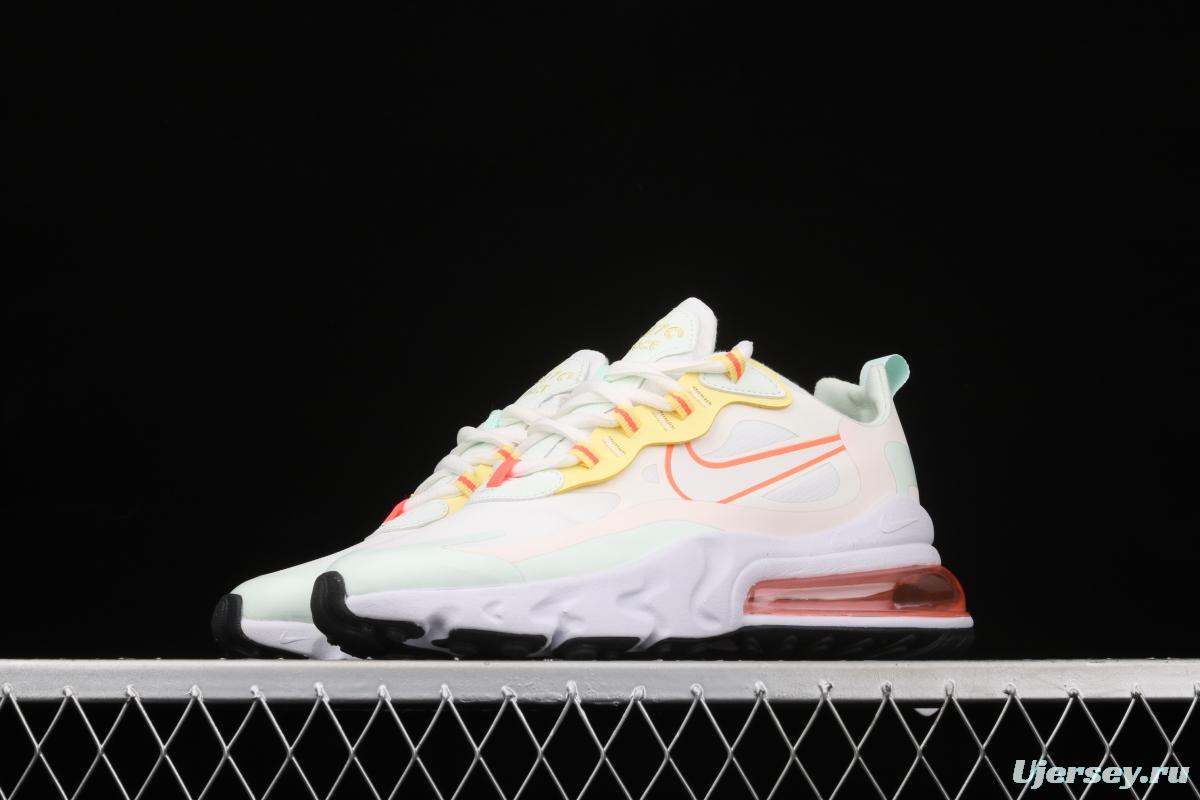 NIKE Air Max 270React new high frequency mesh hollowed-out half-palm air cushion running shoes CV8818-102