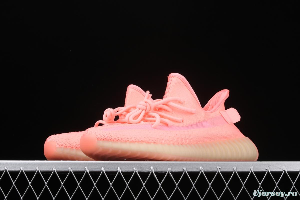 Adidas Yeezy 350 Boost V2 EG5294 Darth Coconut 350 second generation silver powder hollowed-out rose color matching