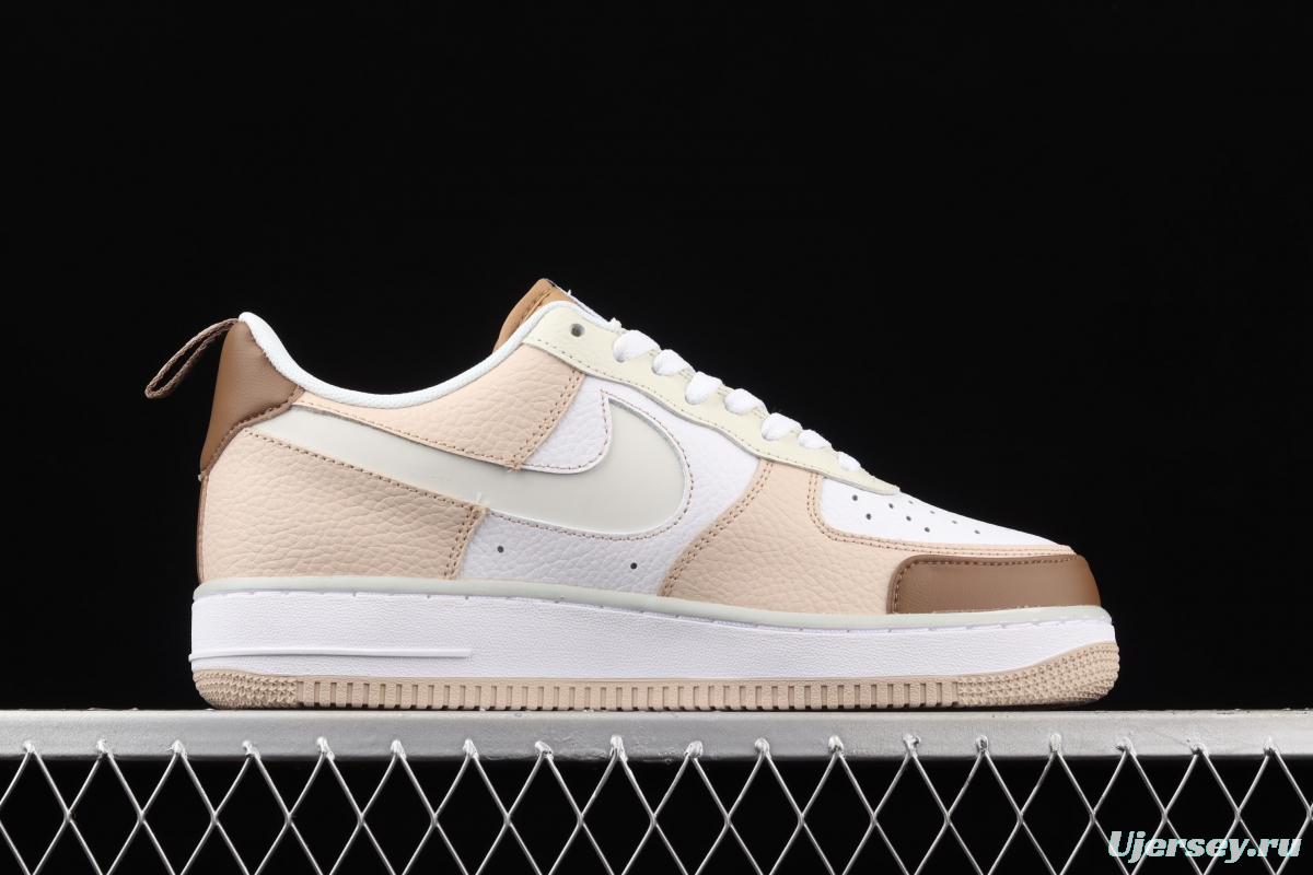 NIKE Air Force 1 Premium ShAdidasow Grey side Logo 3M reflective low upper shoes CV3039-101