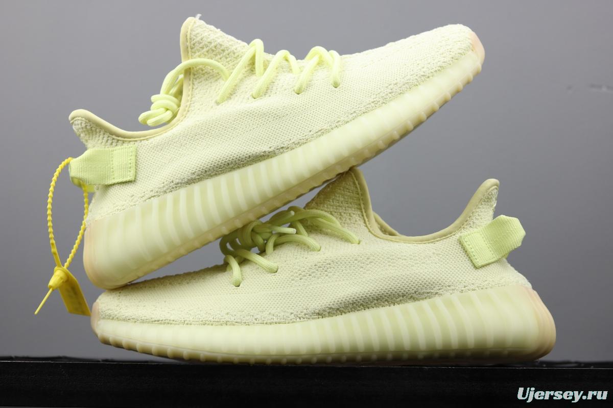 Adidas Yeezy 350V2 Real Boost Basf F36980 Darth Coconut 350 second generation light yellow original BASF popcorn