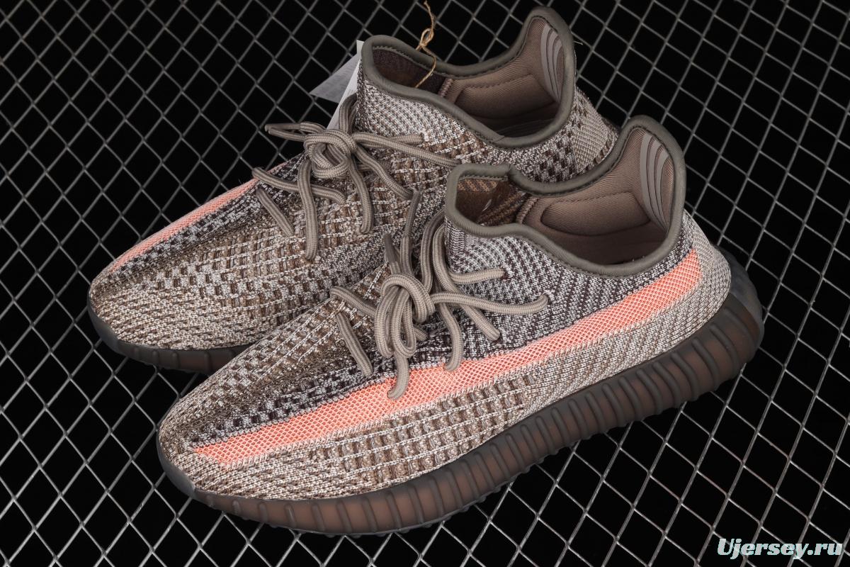 Adidas Yeezy 350 Boost V2 Ash Stone GW0089 Darth Coconut 350 second generation hollowed-out volcanic lime powder color BASF Boost original