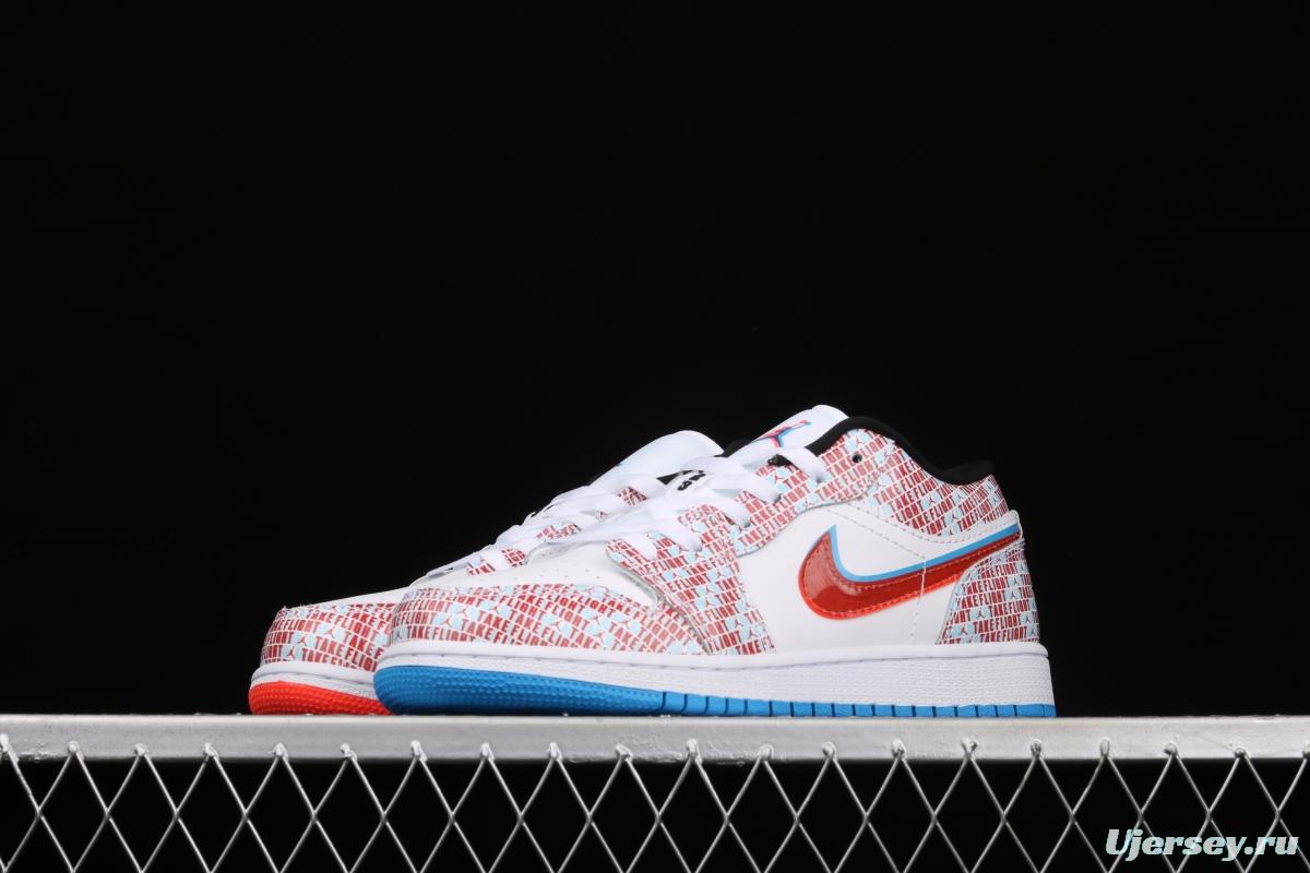 Air Jordan 1 Low naked eye 3D low-top basketball shoes DD1527-114,