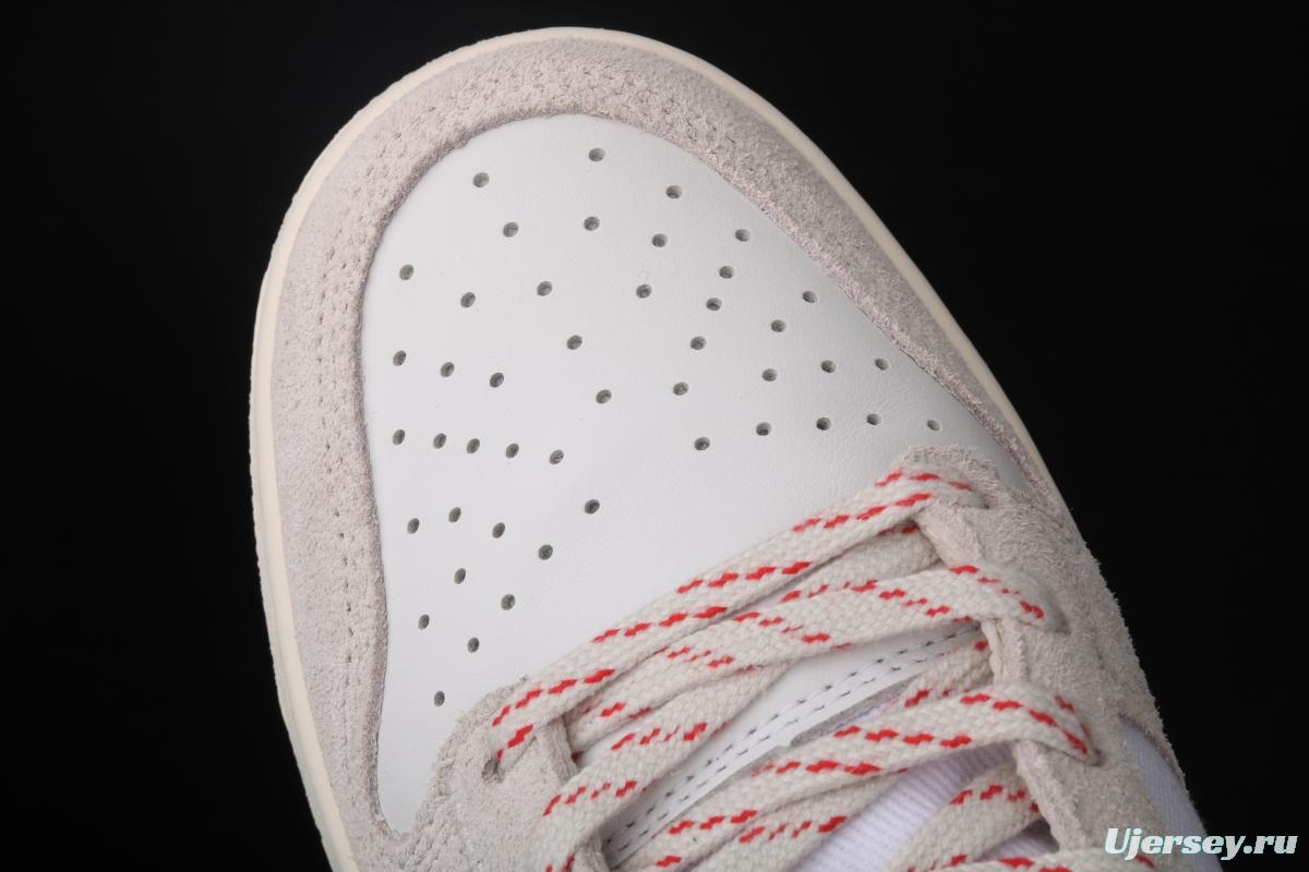 NIKE SB DUNK Hight Strawberry Cough Cream White High Top Leisure Sports Skateboard shoes CW3092-100