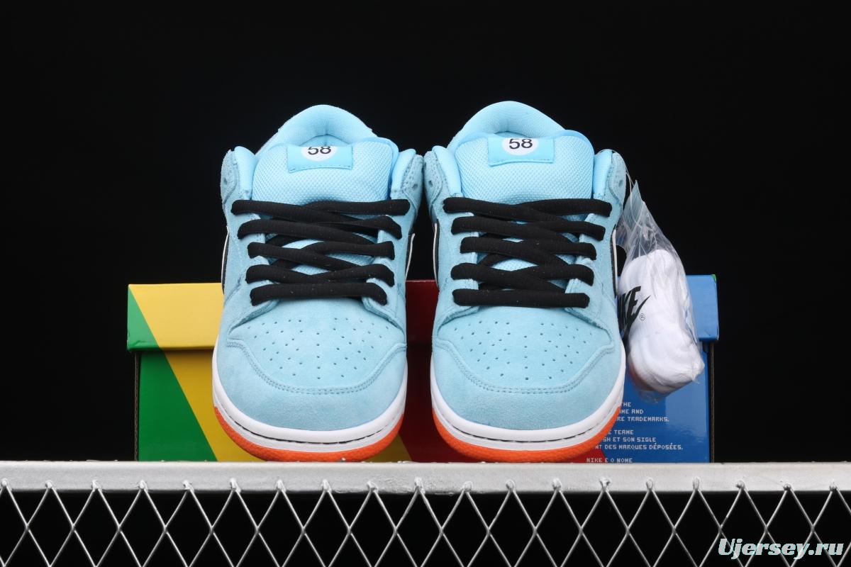 WE CLUB 58 x NIKE SB DUNK Low Pro Club 58 Gulf Slam Dunk Series low side leisure sports skateboard shoes BQ6817-401