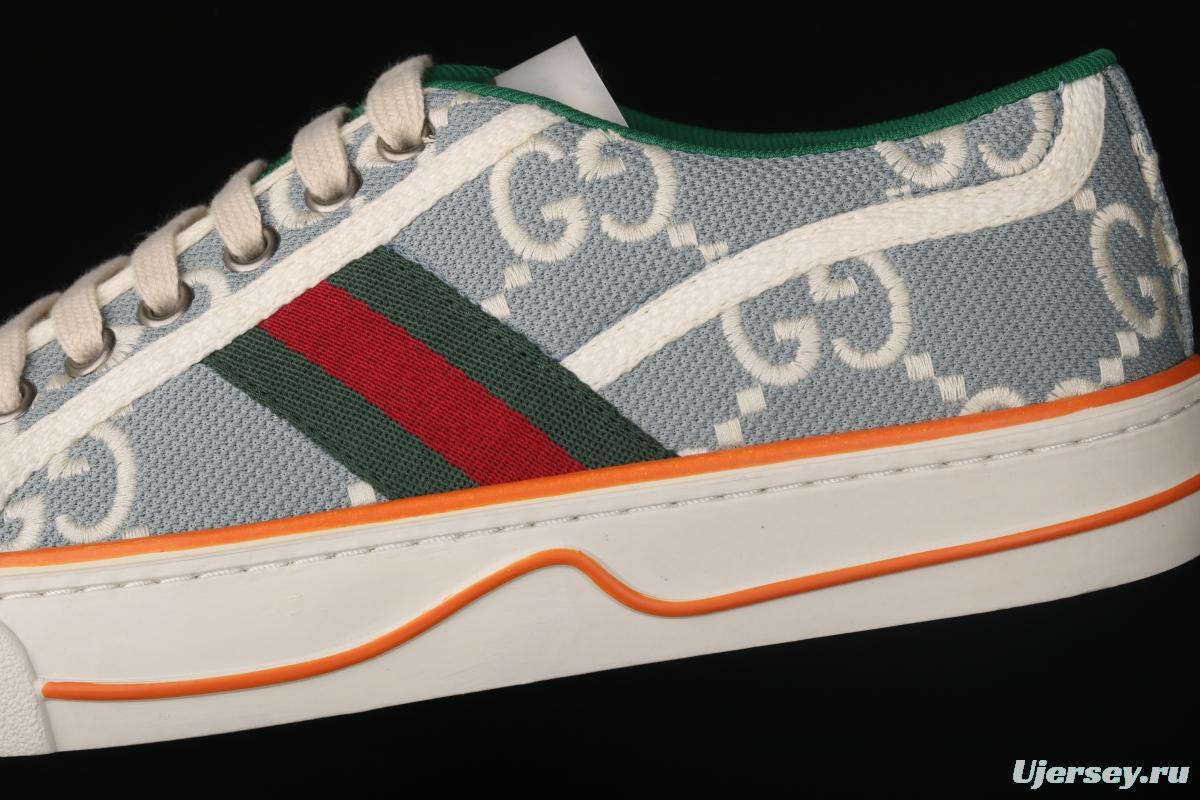 Gucci Tennis 1977 Print Sneaker canvas printed retro leisure sports board shoes