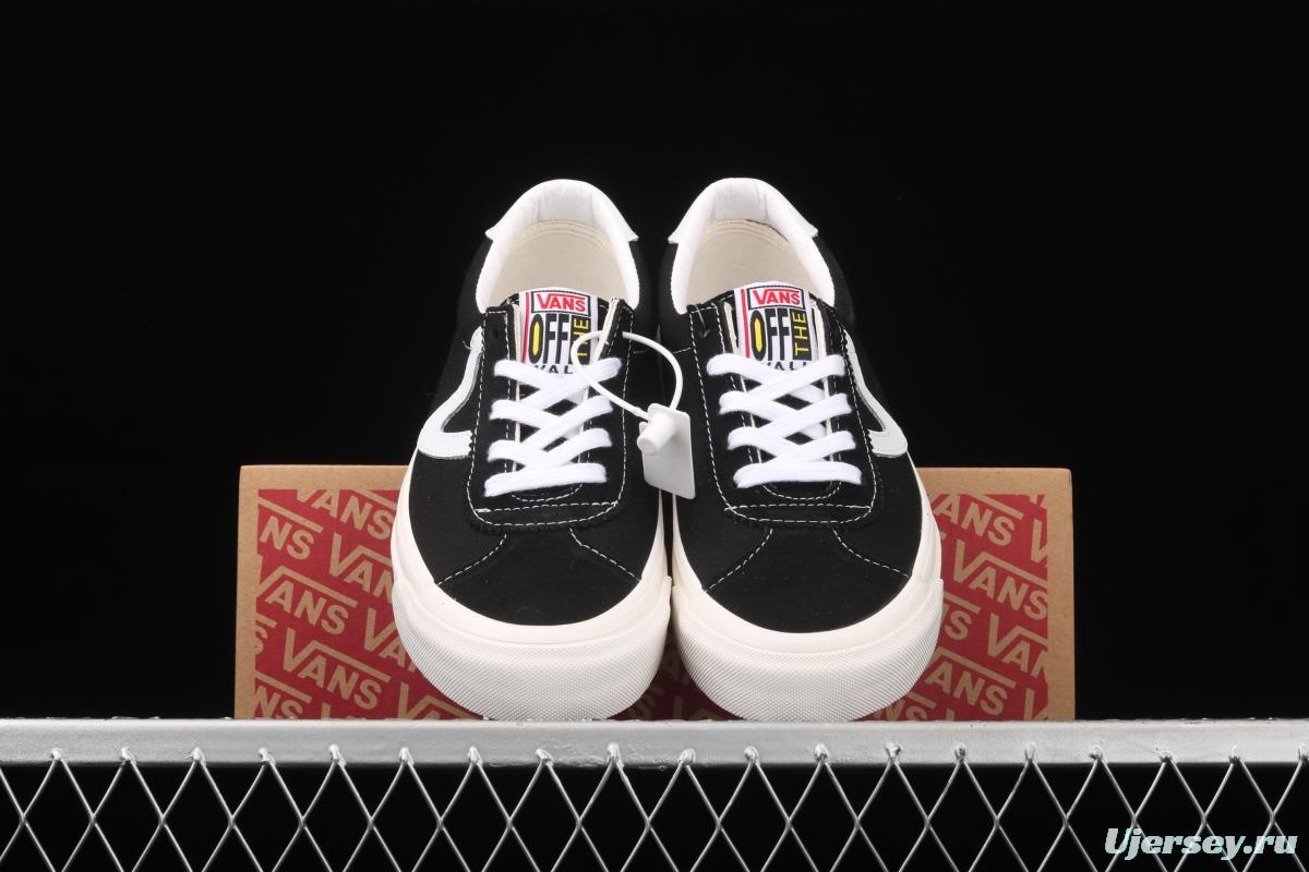 Vans Sport 73 Dx Chen Feiyu with Anaheim classic black and white canvas retro low-top casual board shoes VN0A3WLQUL1