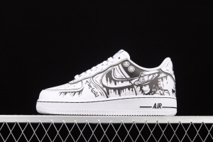 NIKE Air Force 1o07 Low Sea Thief King color matching 3M reflective low-top shoes CW2288-301