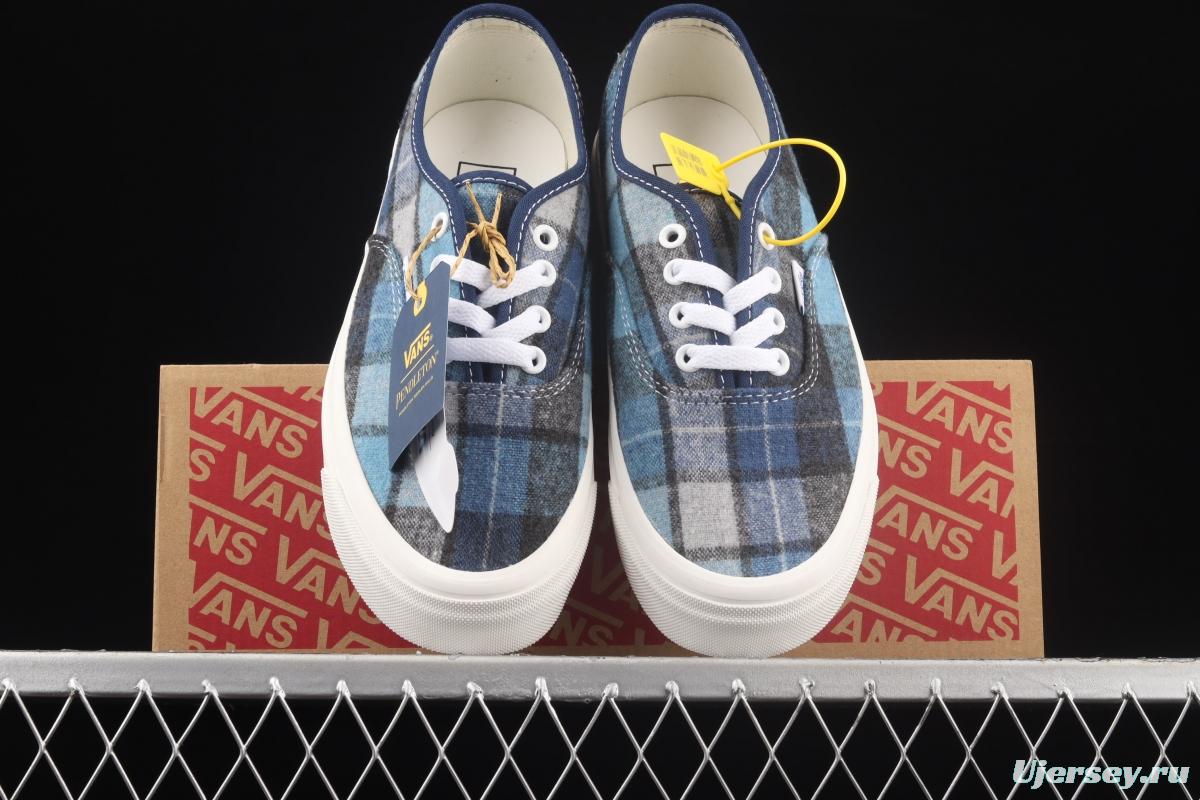 Vans Authentic x Pendleton joint name plaid series low-top casual board shoes VN0A54F29GS