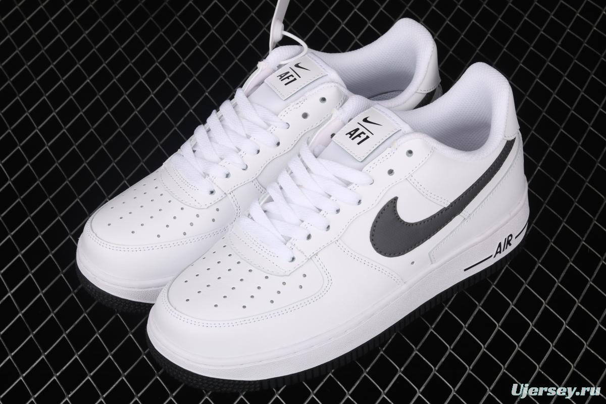 NIKE Air Force 1x07 Low black and white deconstruct low-top casual board shoes DD7113-100