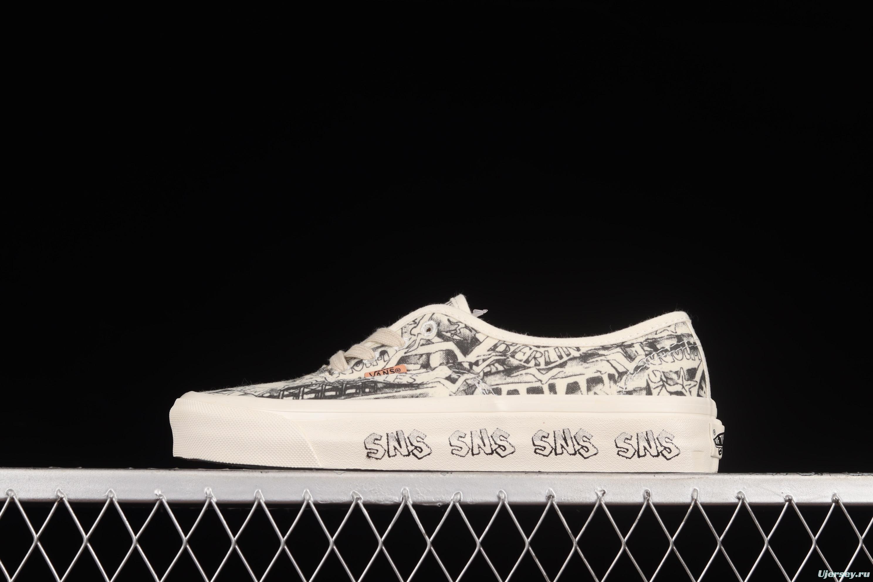 SNS x Vans Authentic joint low-top casual shoes VN0A4BV9676