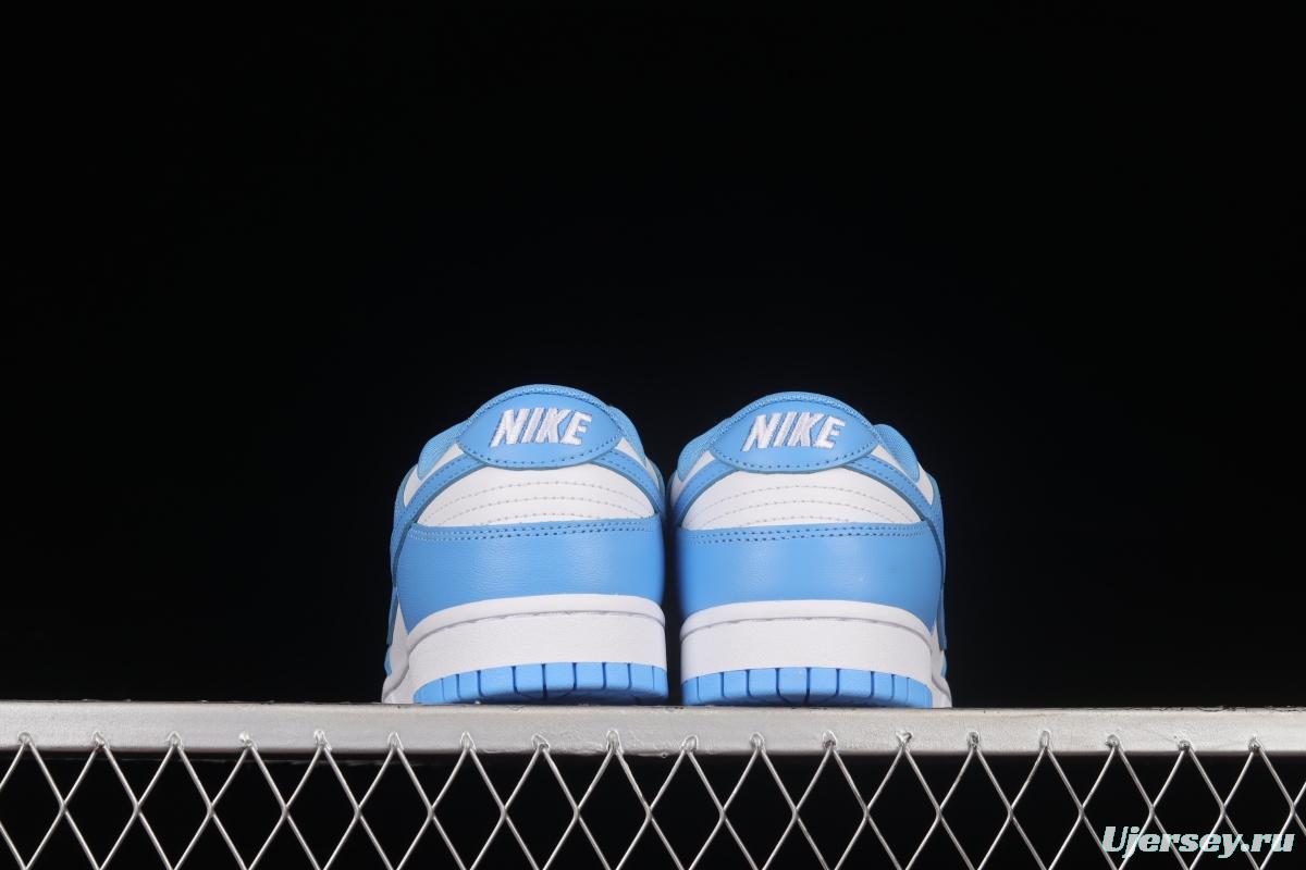 NIKE DUNK Low University Blue white blue North Carolina white and blue dunk series low-top casual sports skateboard shoes DD1391-102