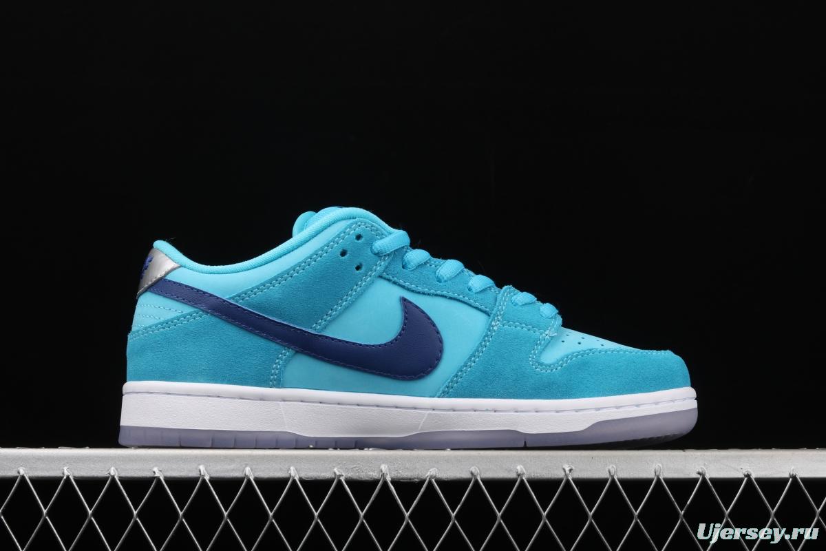 NIKE SB DUNK Low Pro sky blue fur-like fluorescent bottom low-top casual board shoes BQ6817-400