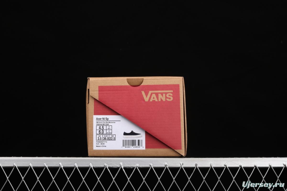 Vans Acer Ni SP classic series tannin denim neutral sports canvas shoes VN0A4UWY2NS