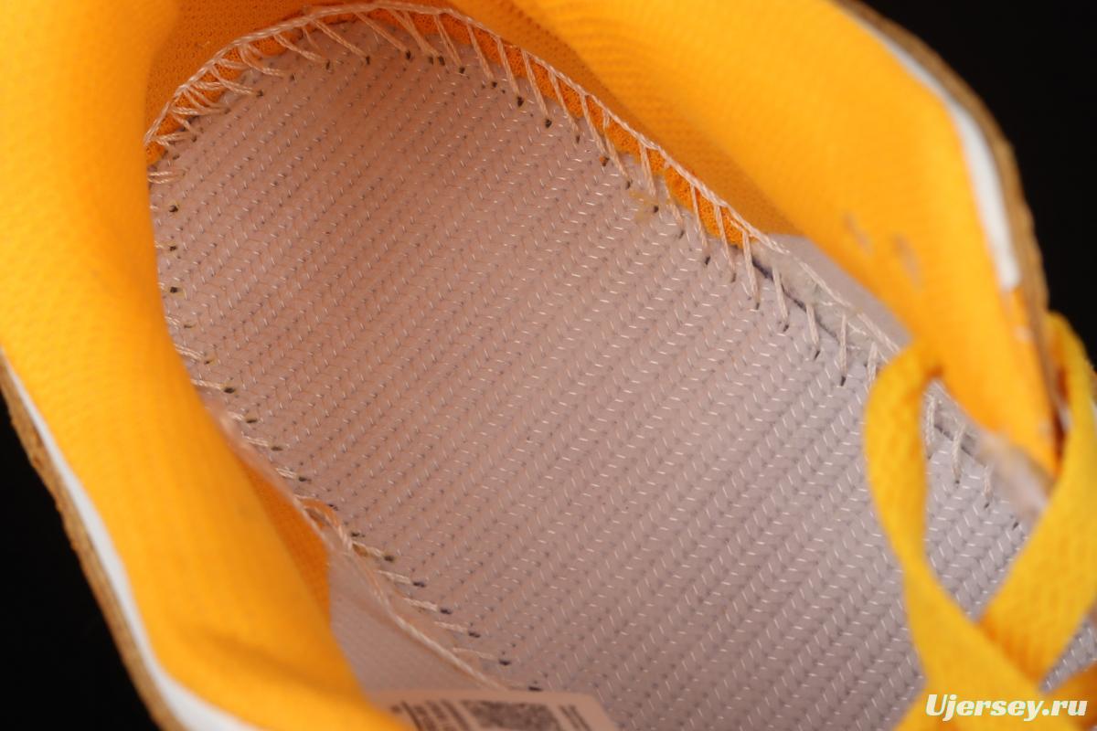 NIKE DUNK Low SB dunk series white and yellow color matching low-side leisure sports skateboard shoes DD1503-800