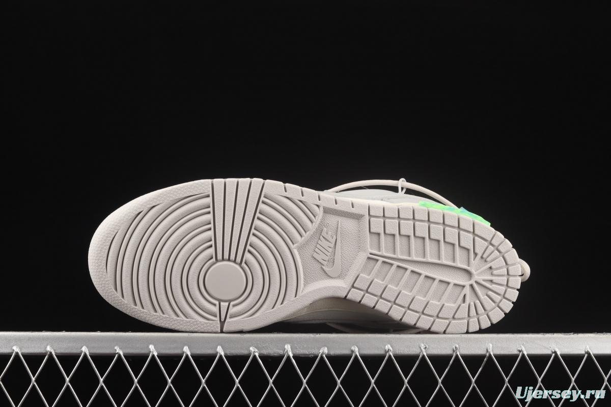 OFF-White x NIKE DUNK Low OW grey leisure sports skateboard shoes DM1602-117
