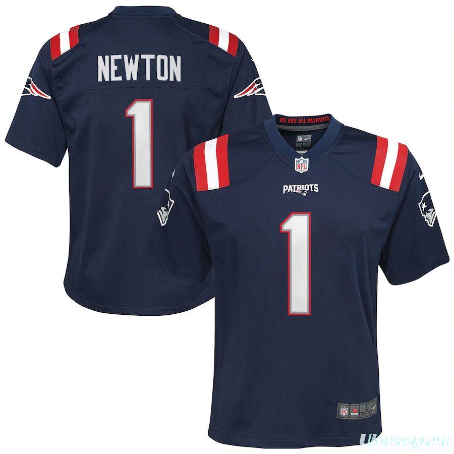 Youth Cam Newton Navy Player Limited Team Jersey