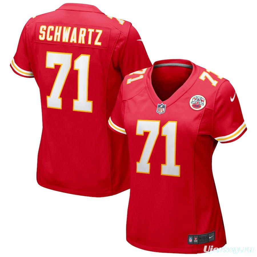 Women's Mitchell Schwartz Red Player Limited Team Jersey