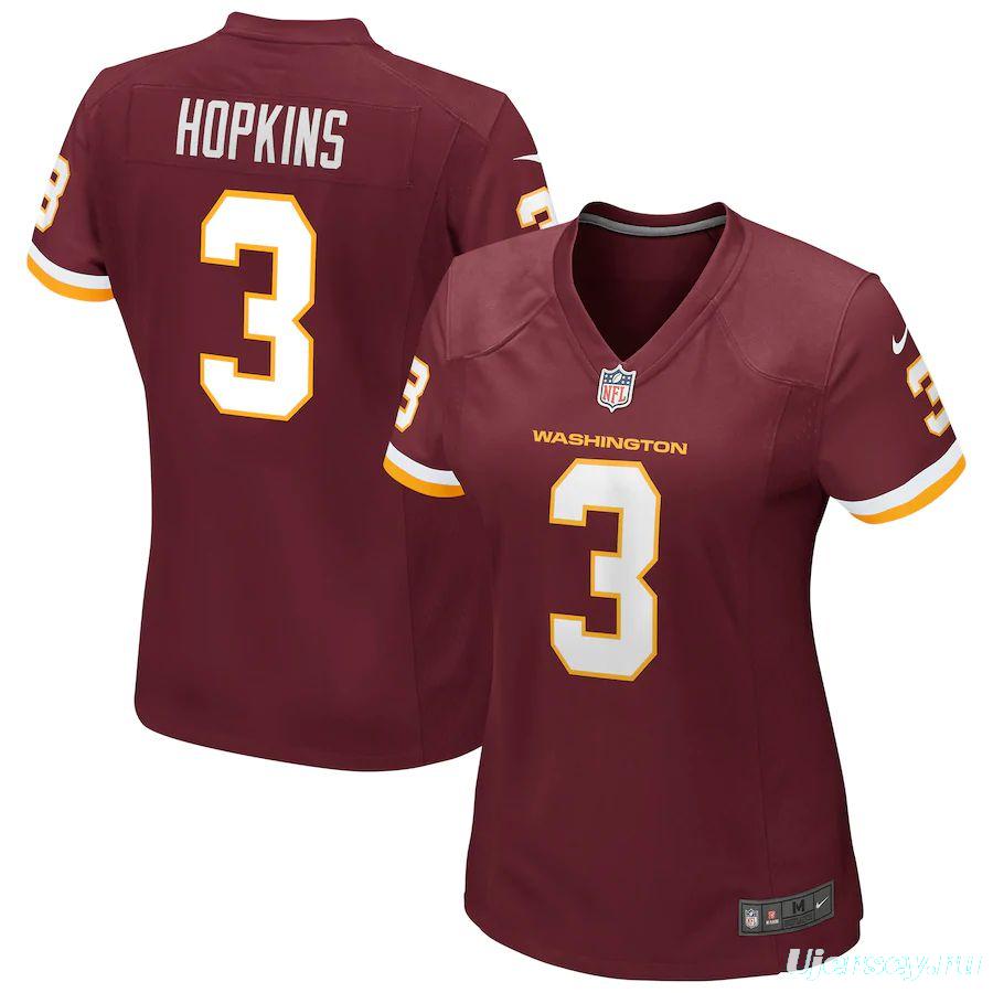 Women's Dustin Hopkins Burgundy Player Limited Team Jersey